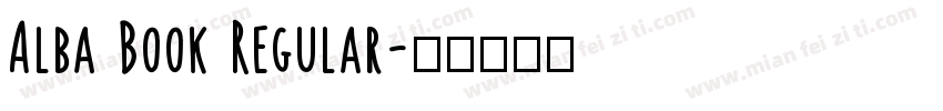 Alba Book Regular字体转换